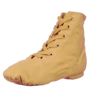 Danzcue Adult Canvas Jazz Boots Shoes Fitting: Order 1/2 - 1 size up comfort fit